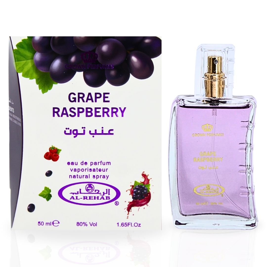 Al Rehab Grape Raspberry Perfume Spray 50ml – Price Per Piece