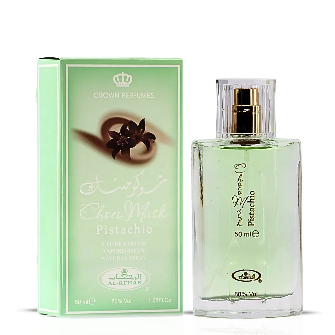 Al Rehab Choco Musk Pistachio Perfume Spray 50ml – Price Per Piece