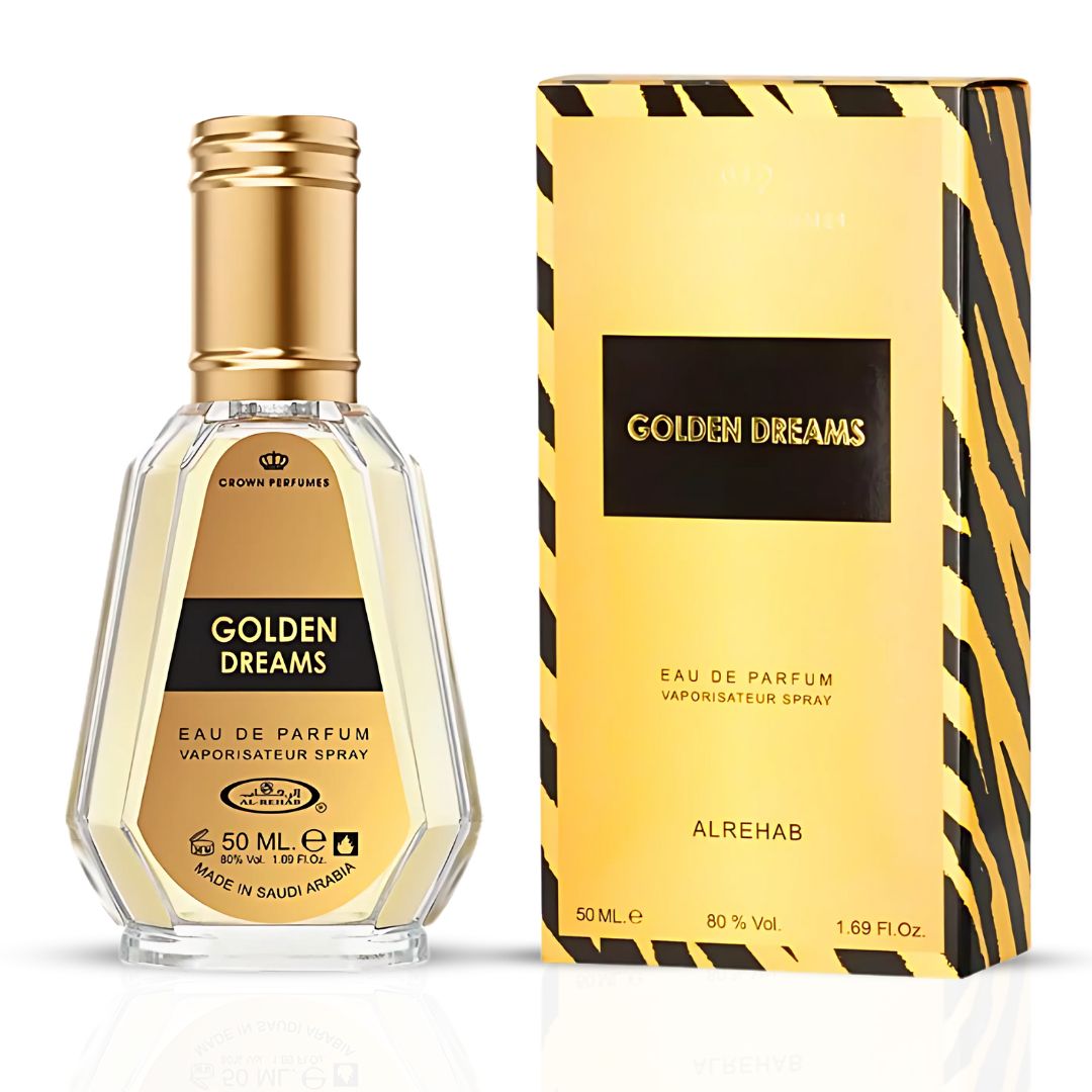 Al Rehab Golden Dreams Perfume Spray 50ml – Price Per Piece