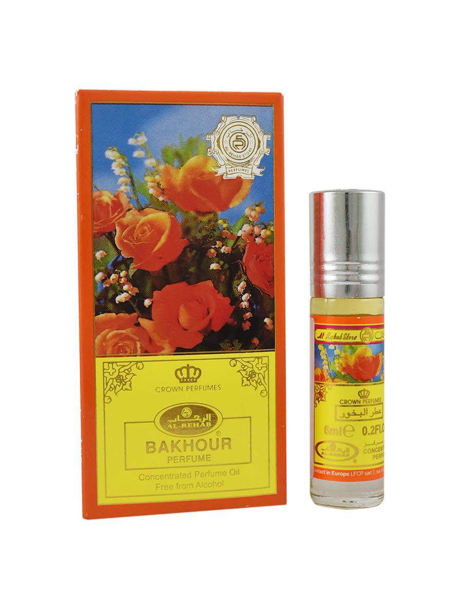 Al Rehab Bakhour Perfume Oil 6ml – Pack of 6 (Half Dozen)