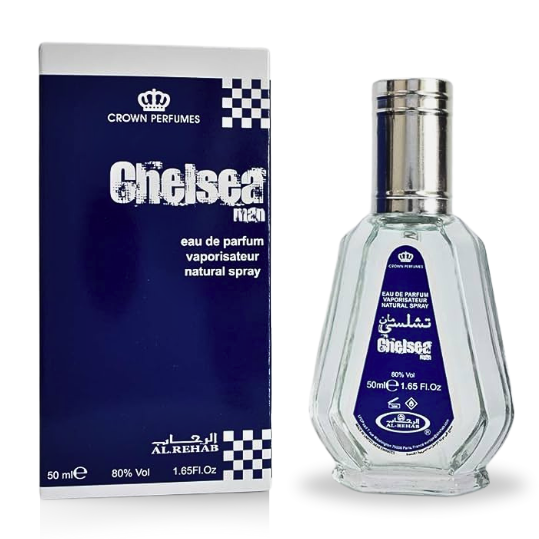 Al Rehab Chelsea Man Perfume Spray 50ml – Price Per Piece