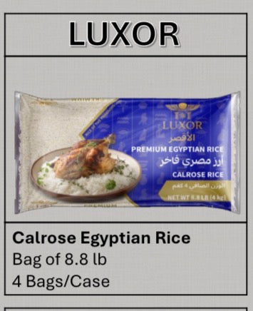 Luxor Calrose/Egyptian Style Rice 8.8lb x 4
