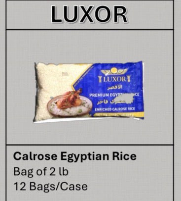 Luxor Calrose/Egyptian Style Rice 2lb x 12