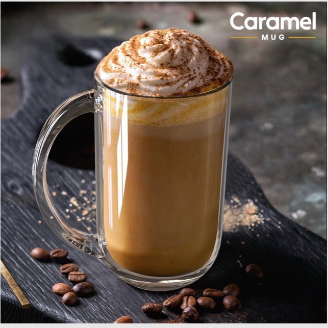 Caramel Mug 33CL - 1 Box = 2 Dozens (12 Sets x 2)