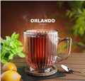 Orlando Tea Mug Plain (Plunger Lines) 20CL - 1 Box = 4 Dozen (48 Sets x 1)
