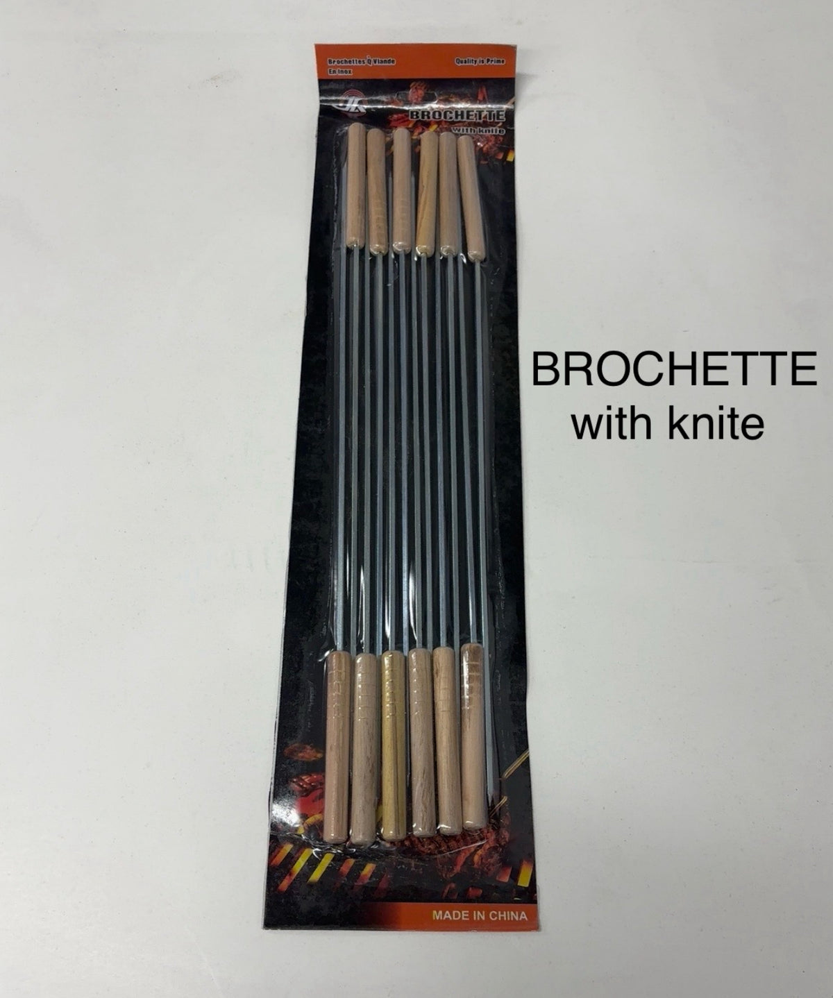 Brochette with Knife 12pc/Pack