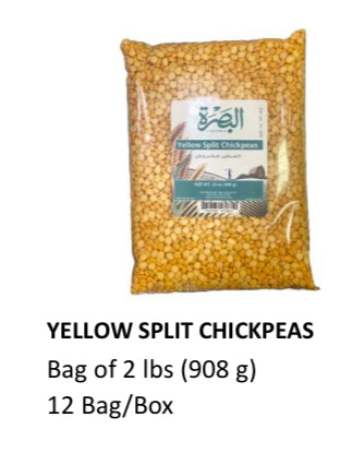 Albasra Yellow Split Chickpeas 2lb x 908