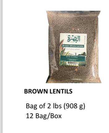 Albasra Brown Lentils 2lb x 908