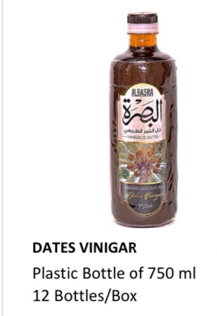 Albasra Dates Vinegar 750ml x 12