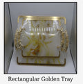 Rectangular Golden Tray