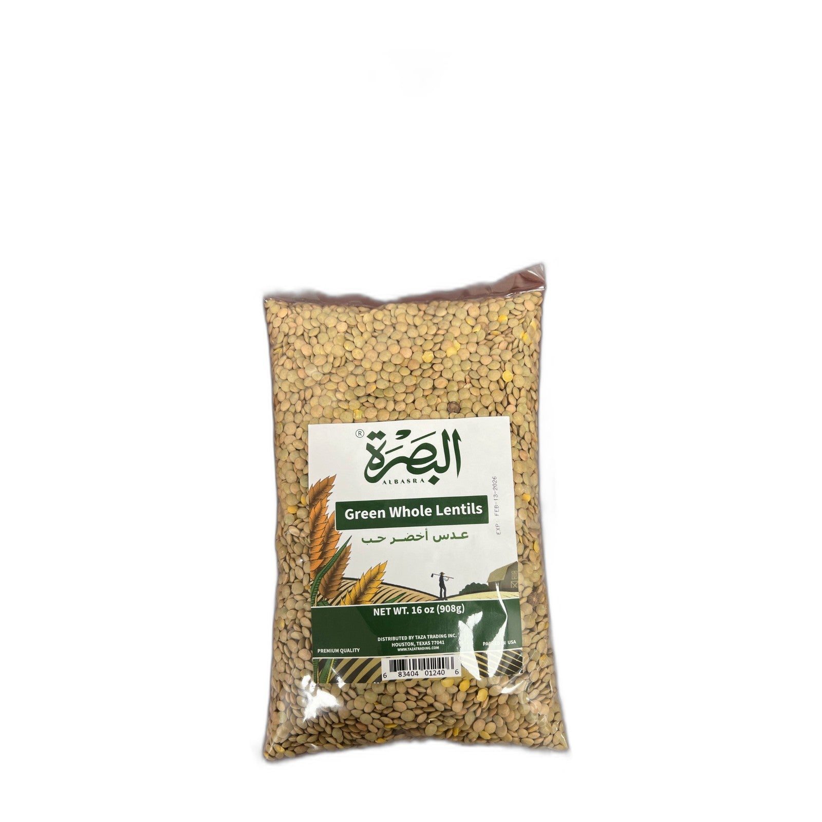 Albasra Green Whole Lentils 2lb