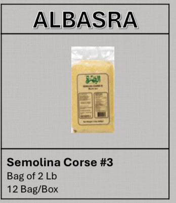 Albasra Semolina Corse 2lb x 12