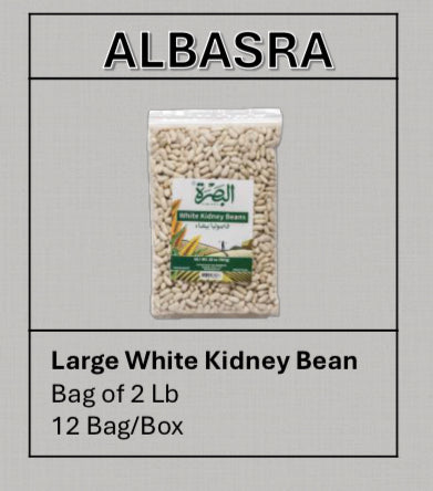 Albasra Large White Kidney Bean 2lb x 12