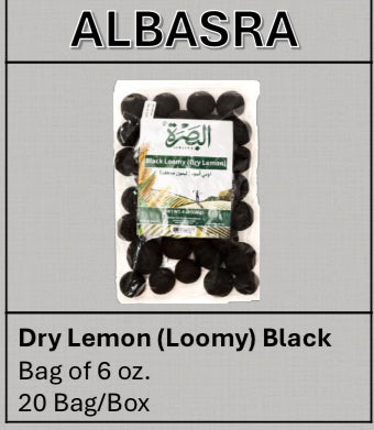 Albasra Dry Lemon (Loomy) Black 6oz x 20