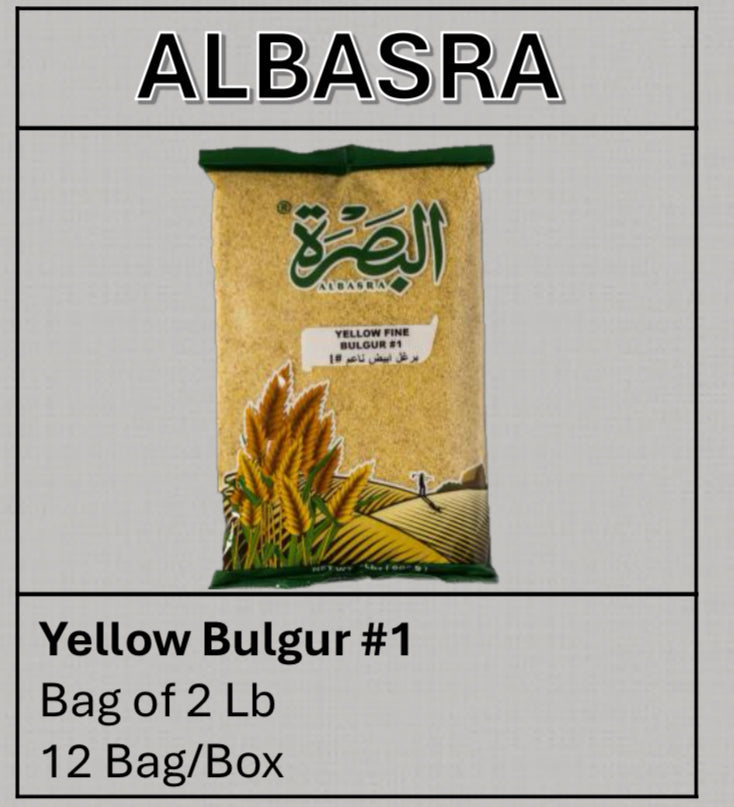 Albasra Yellow Bulgur #1 2lb (908g) 12/box
