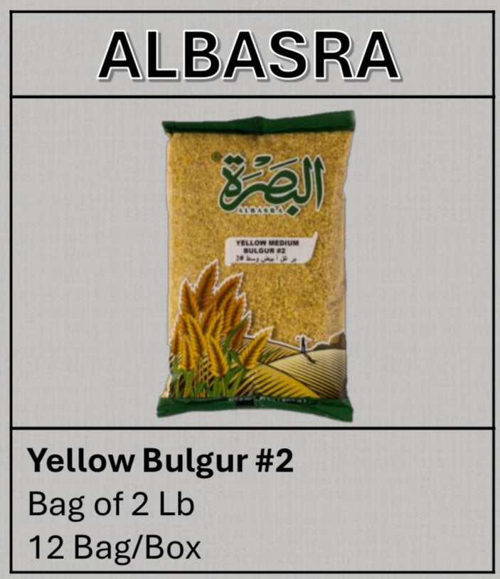 Albasra Yellow Bulgur #2 2lb (908g) 12/box
