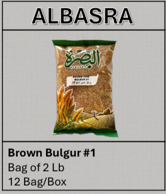 Albasra Brown Bulgur 2lb x 12