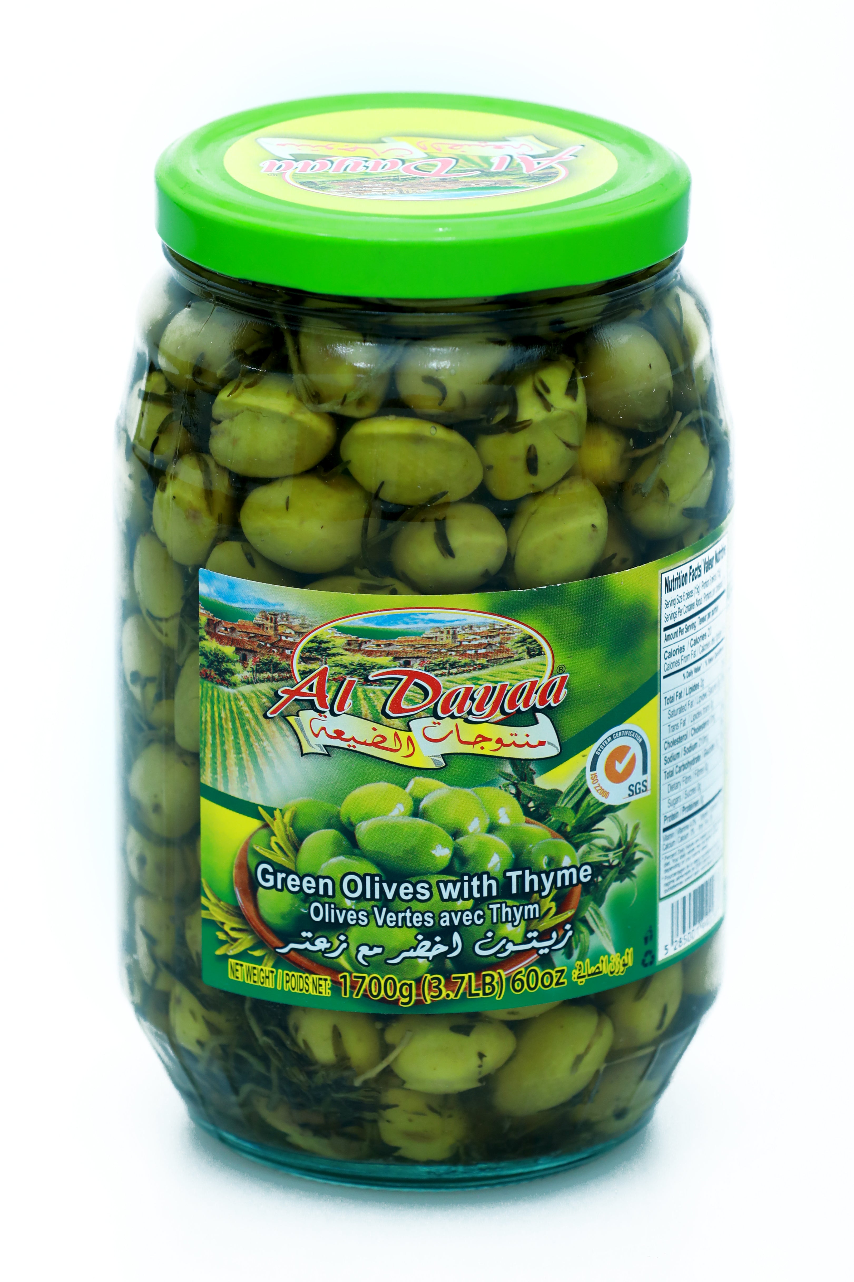 Al Dayaa Green Olives With Thyme