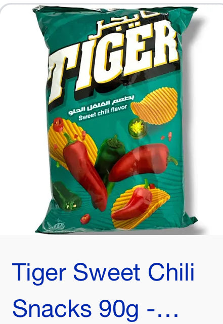 Tiger Sweet Chili Chips 90g x 24
