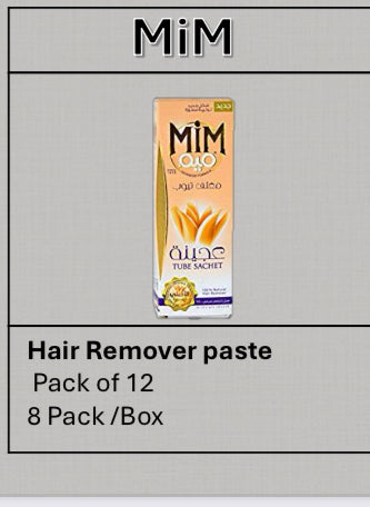 MiM Hair Remover Paste Pack of 12 8pcs/box