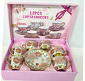 12 Pcs Cup & Saucer Set Pink