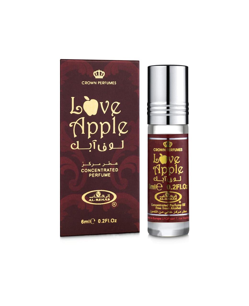 Al Rehab Love Apple Perfume Oil 6ml – Pack of 6 (Half Dozen)