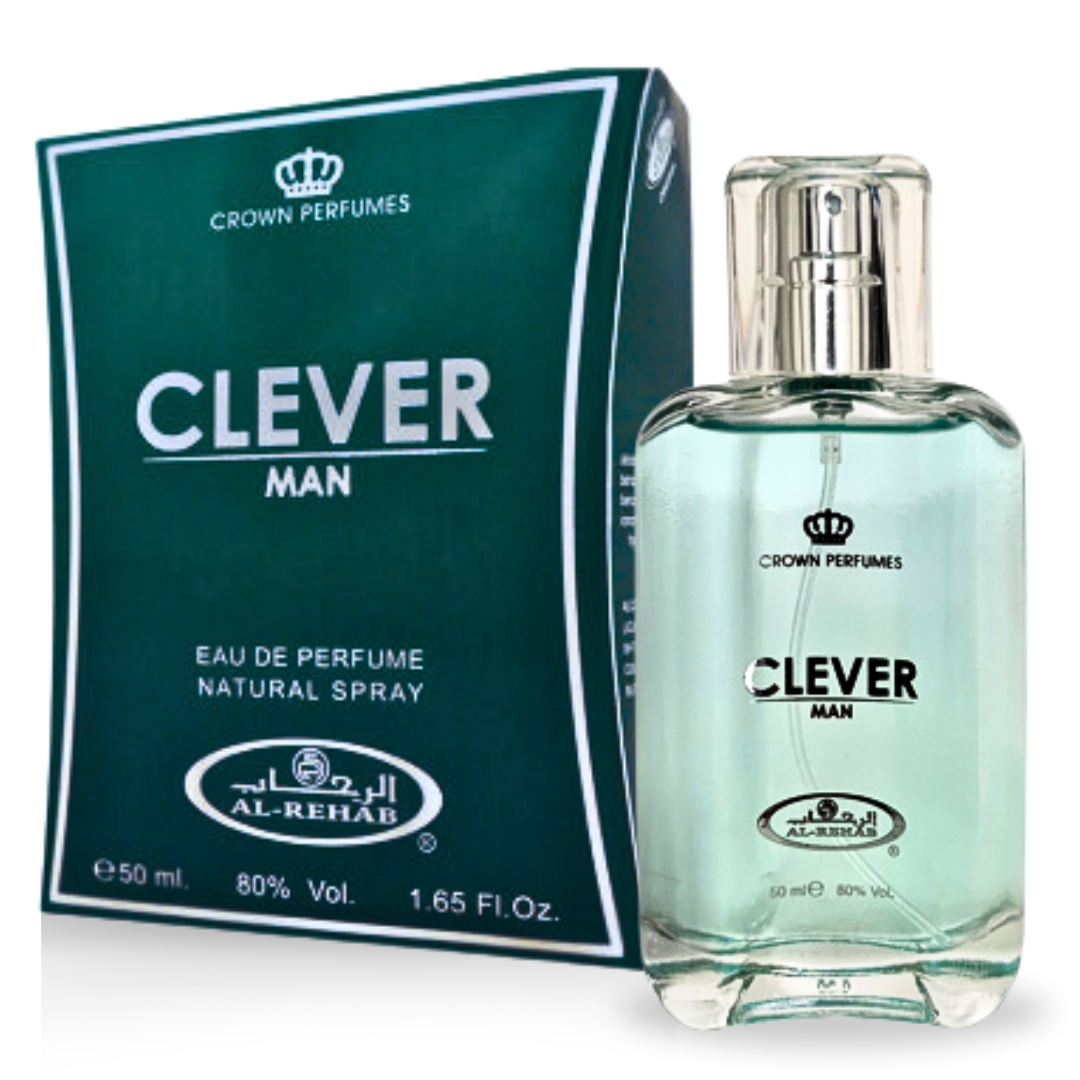 Al Rehab Clever Man Perfume Spray 50ml – Price Per Piece