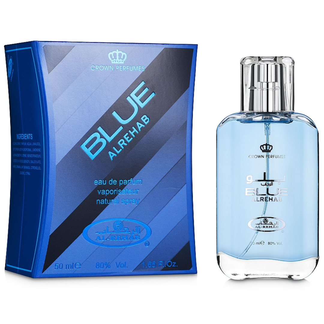 Al Rehab Blue Perfume Spray 50ml – Price Per Piece