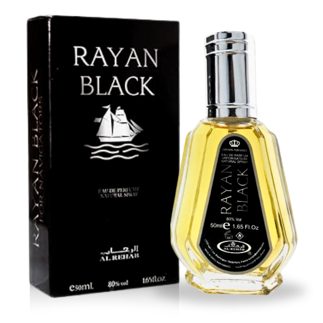 Al Rehab Rayan Black Perfume Spray 50ml – Price Per Piece