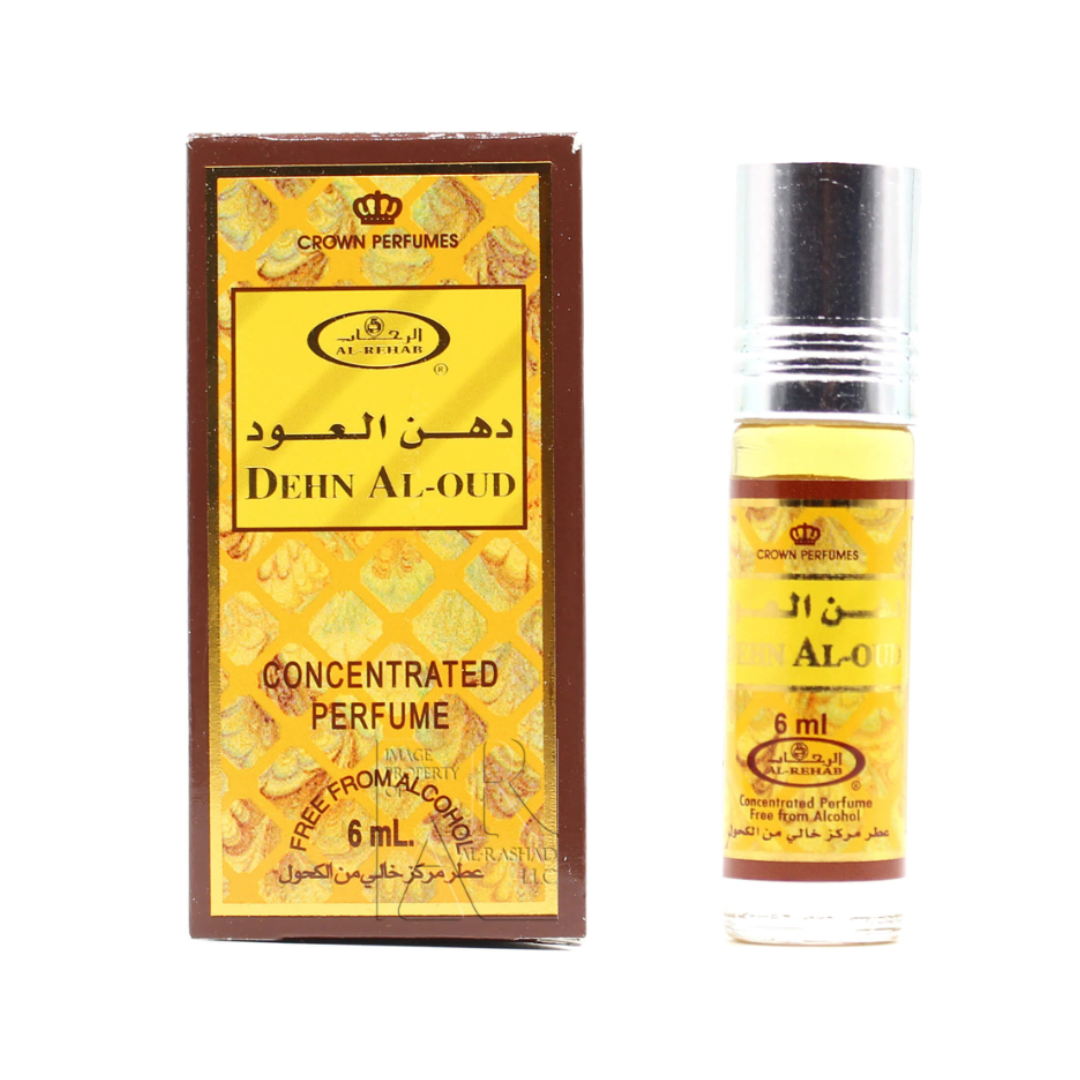 Al Rehab Dehn Al Oud Perfume Oil 6ml – Pack of 6 (Half Dozen)