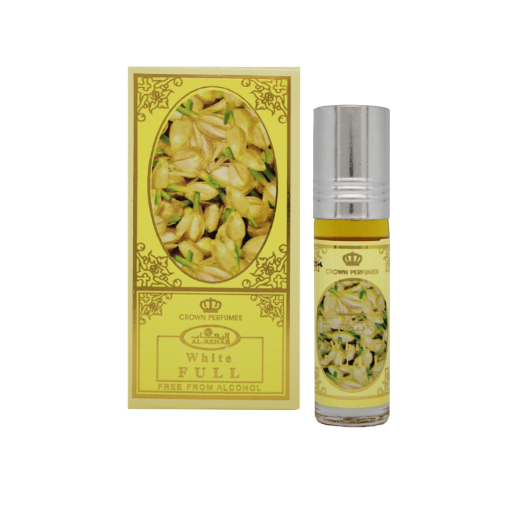 Al Rehab White Full Perfume Oil 6ml – Pack of 6 (Half Dozen)