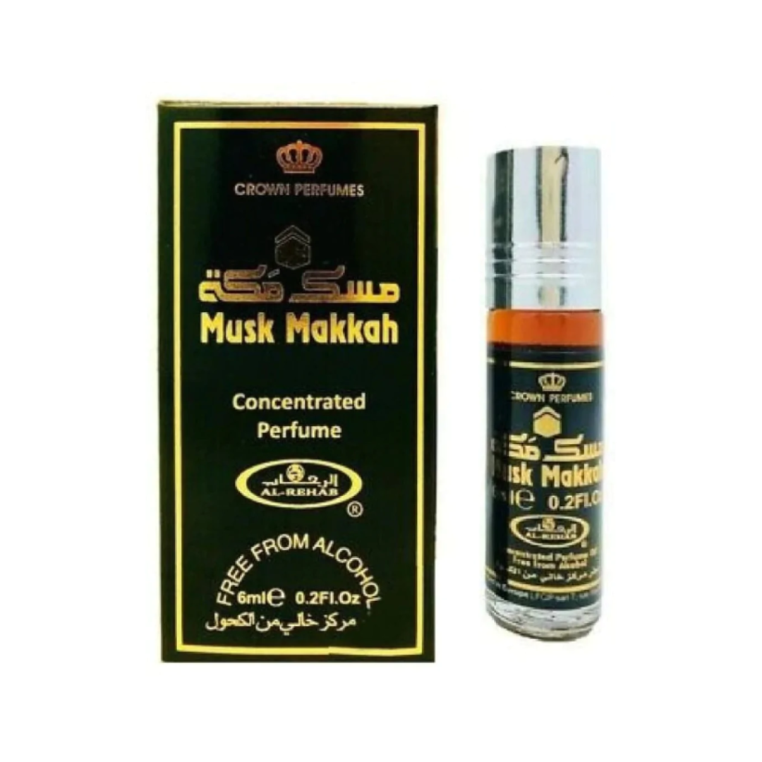 Al Rehab Musk Makkah Perfume Oil 6ml – Pack of 6 (Half Dozen)