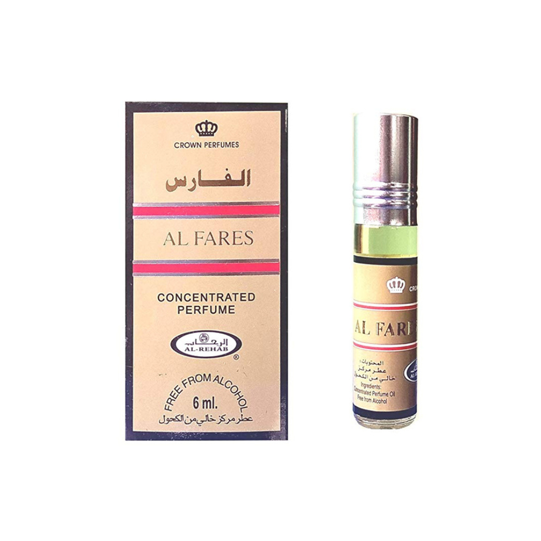 Al Rehab Al Fares Perfume Oil 6ml – Pack of 6 (Half Dozen)