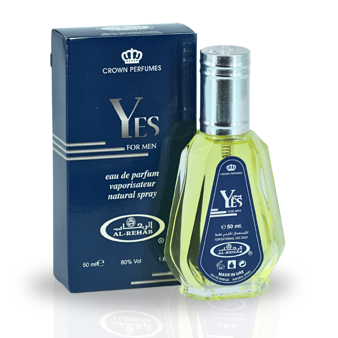 Al Rehab Yes For Men Perfume Spray 50ml – Price Per Piece