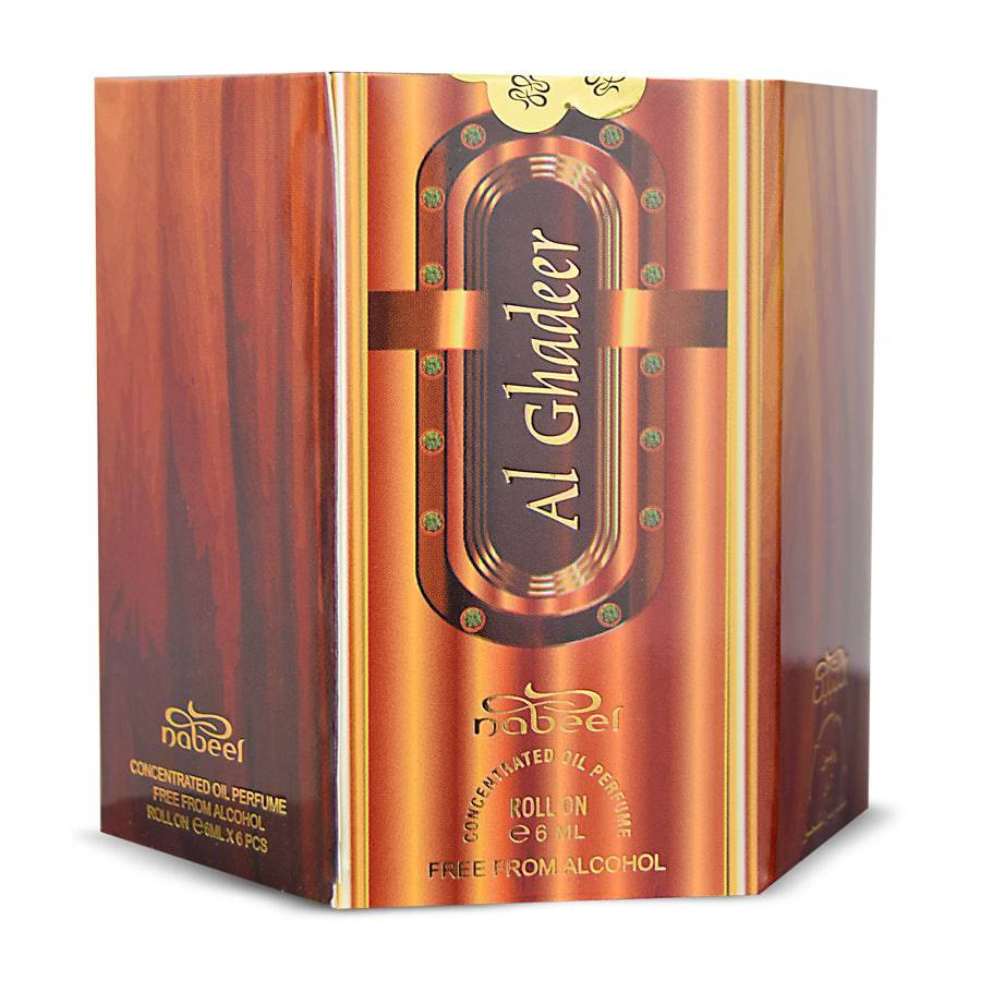 Nabeel Al Ghadeer Roll-On Perfume Oil 6ml – Pack of 6 (Half Dozen)