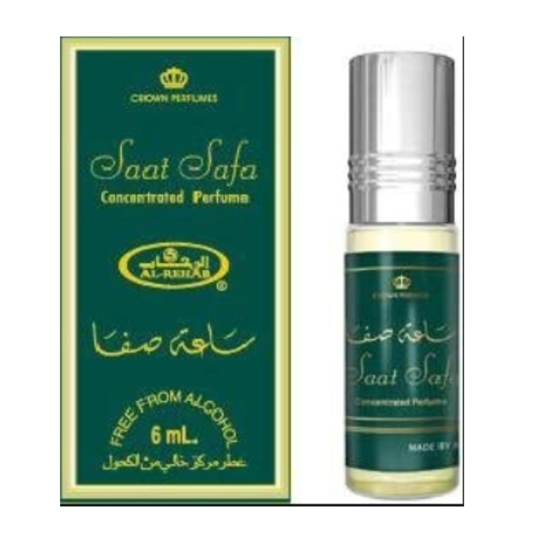 Al Rehab Saat Safa Perfume Oil 6ml – Pack of 6 (Half Dozen)