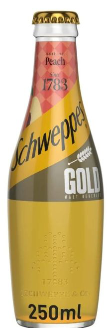 Schewipps Peach Glass 12X250ML