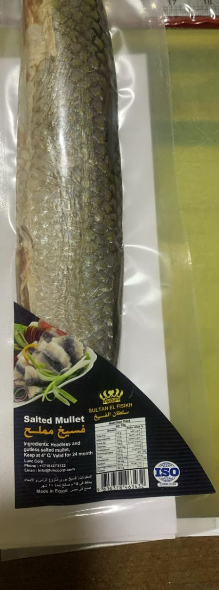 Sultan El Fesikh - Fesikh Salted Mullet Fish Vacuum 8.8LB